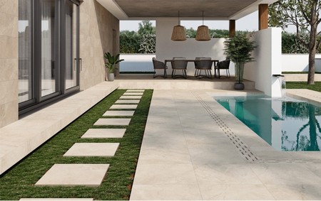 20mm Brook Bone Porcelain Paving Slabs 900mm x 600mm (22.68m2/Pack)