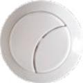 Concealed Dual Push Button Cover White
