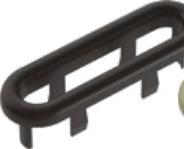 Concealed Overflow Ring Matt Black