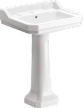 Nilla Basin With Full Pedestal 1 tap hole