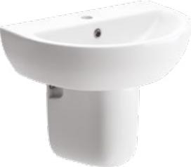 Solstice Basin With Semi Pedestal 450 x 400mm