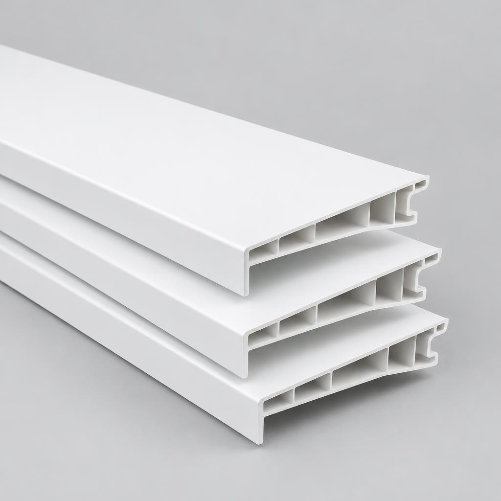 16mm Plain White Ash Fascia Board 225mm x 5m