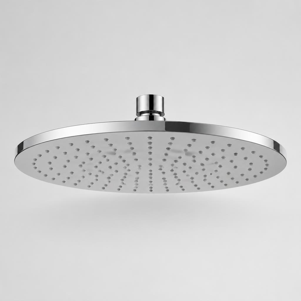 Round Brass Round Showerhead Plated ABS