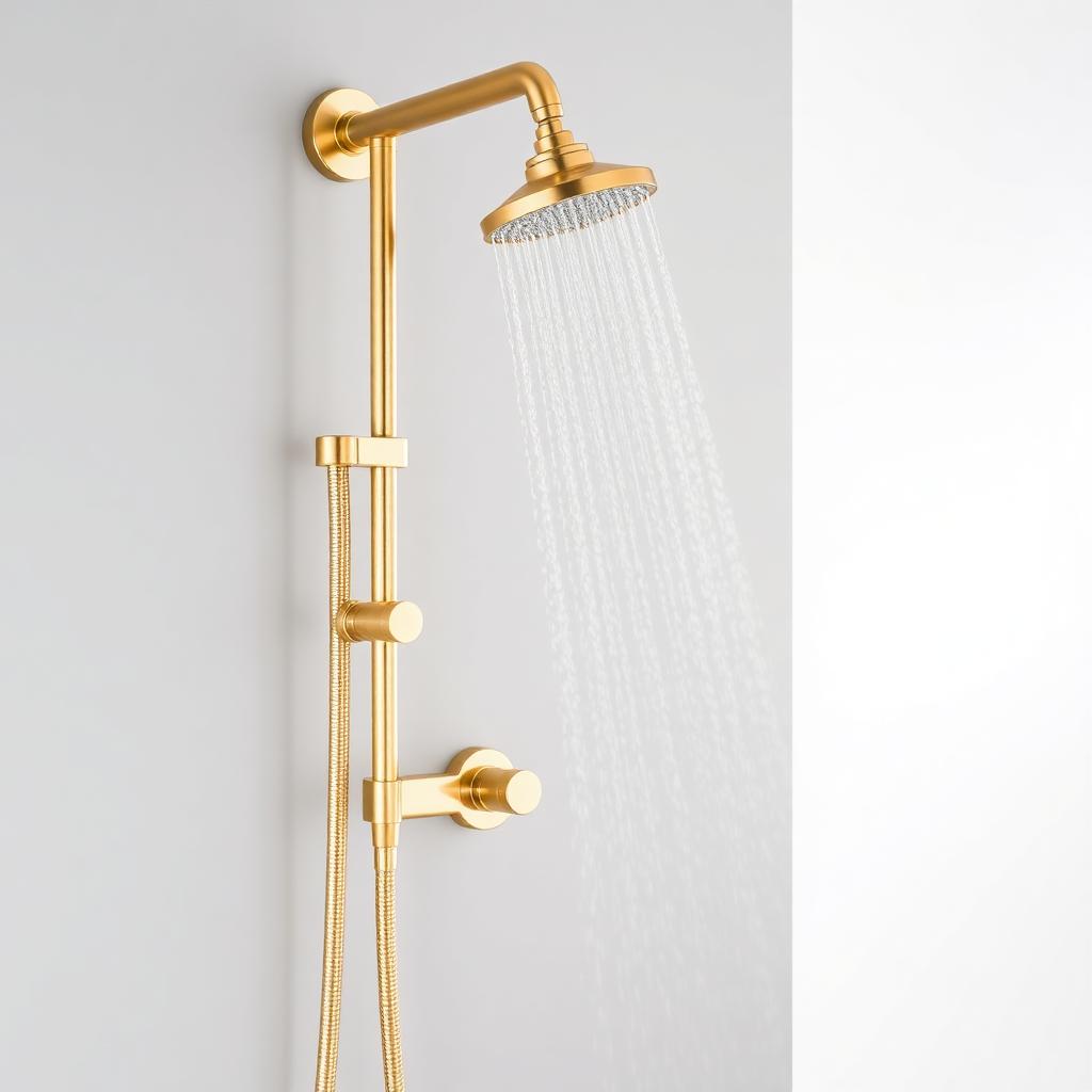 Hakon Hakon Thermostatic Shower Kit Brushed Brass