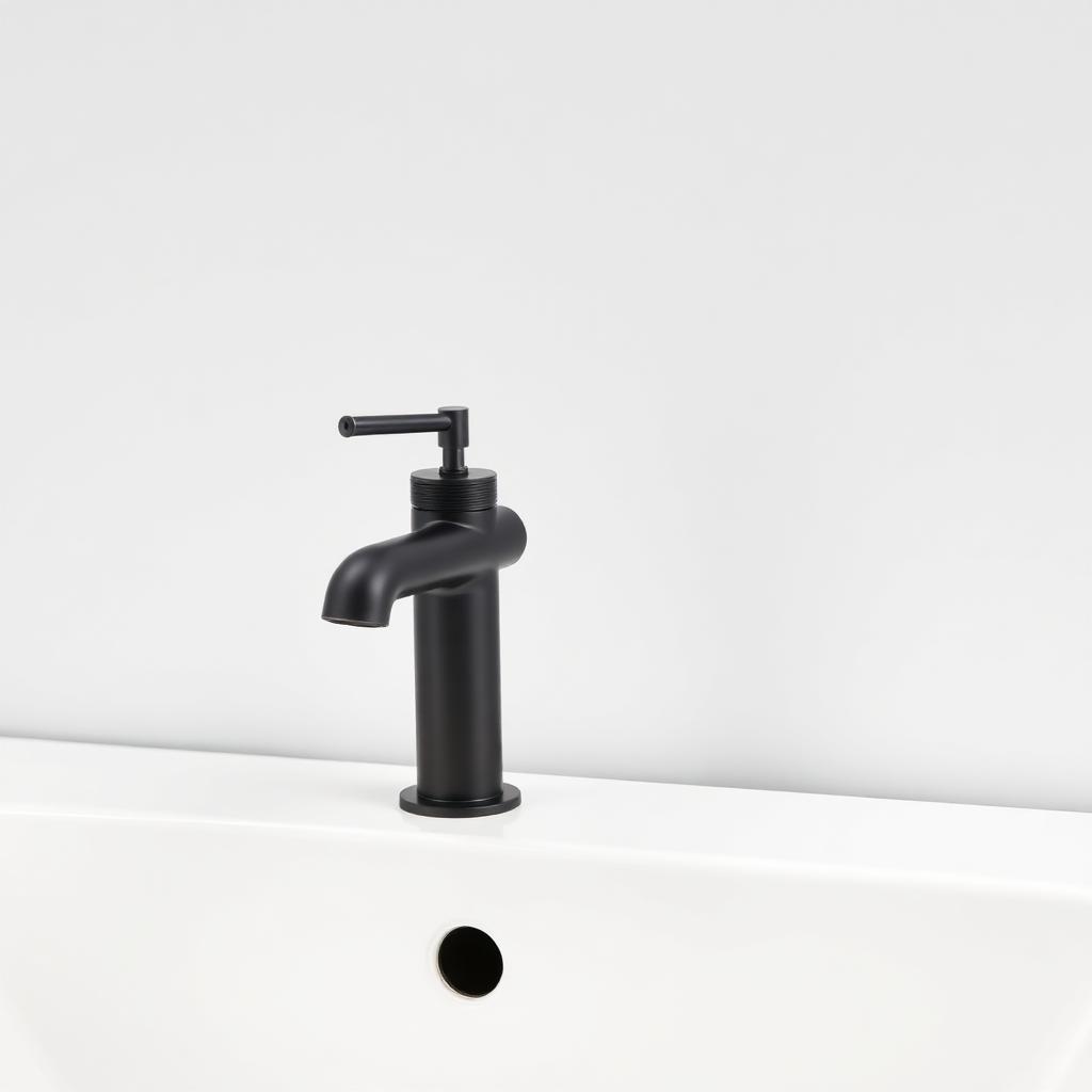 Modern Bath/shower Mixer Matt Black