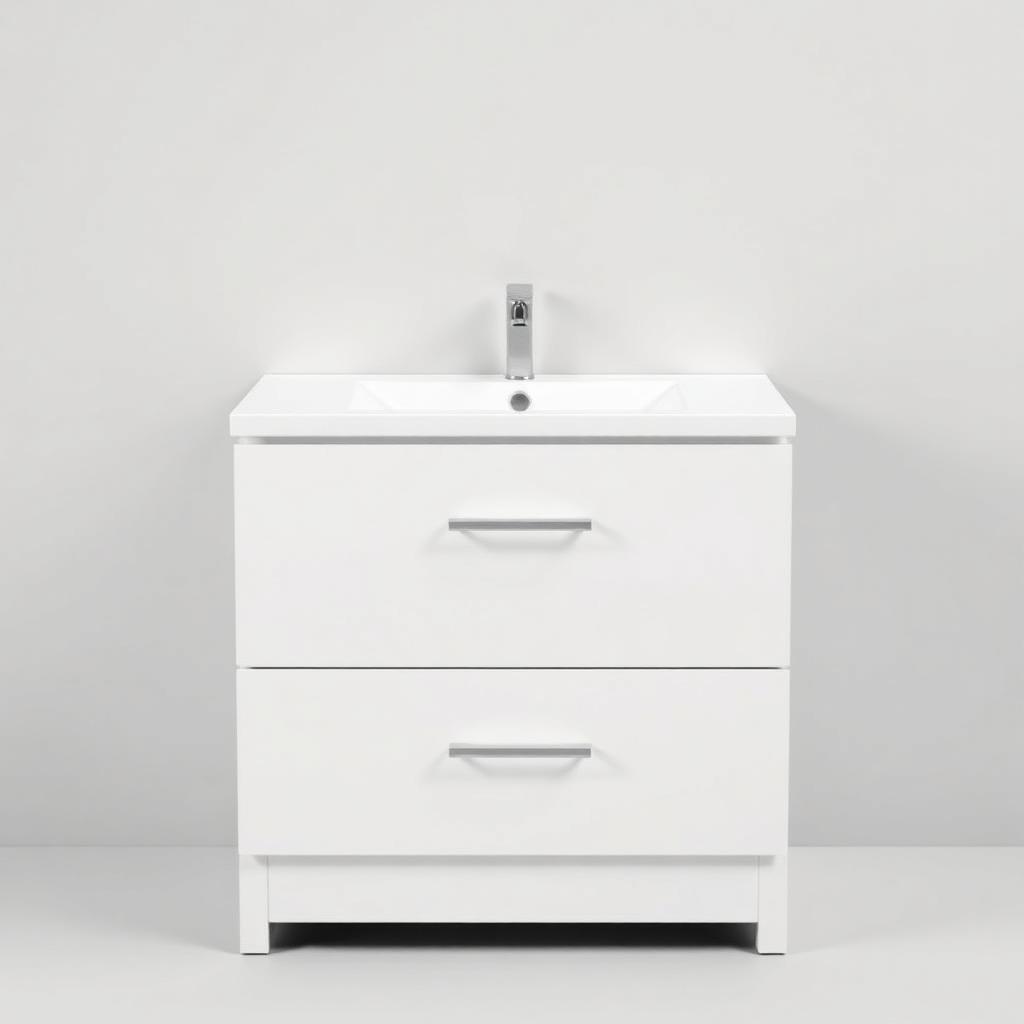 Catalina 300mm Standard 3 Drawer Unit White Gloss W300 x H640* x D322mm
