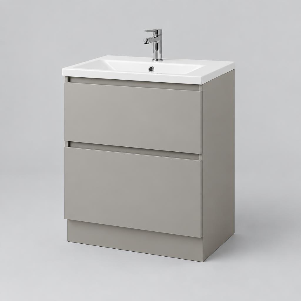 Adeline 500mm Standard Wc Unit Warm Walnut W500 x H820 x D318mm
