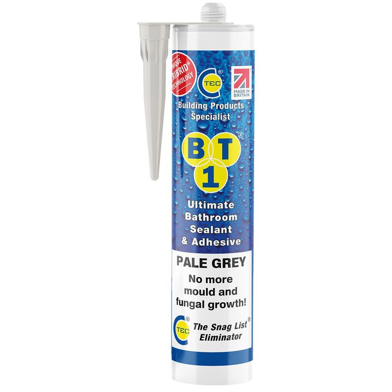 C-Tec BT1 Bathroom Sealant & Adhesive Pale Grey 290ml