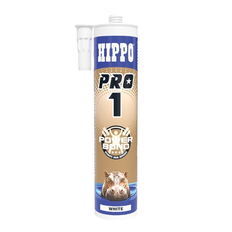 Hippo Pro 1 Ultimate Grab Adhesive White 290ml