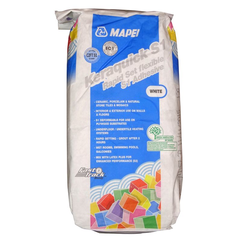 Keraquick White 20kg Cement Based Powder Adhesive