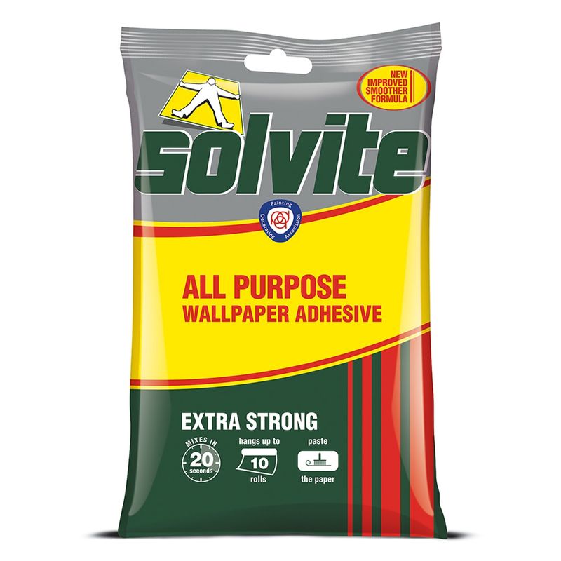 Solvite 185g/10 Rolls All Purpose Wallpaper Adhesive