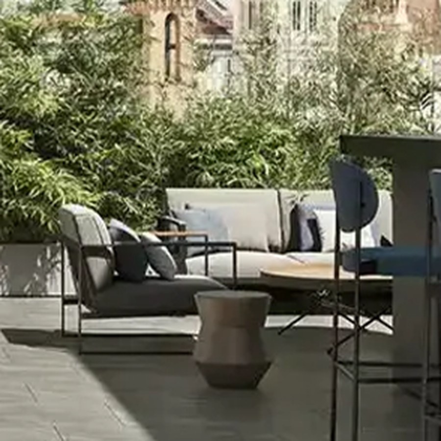 Quartz Grey 20mm Outdoor Porcelain Paving Tile | 900 x 600mm