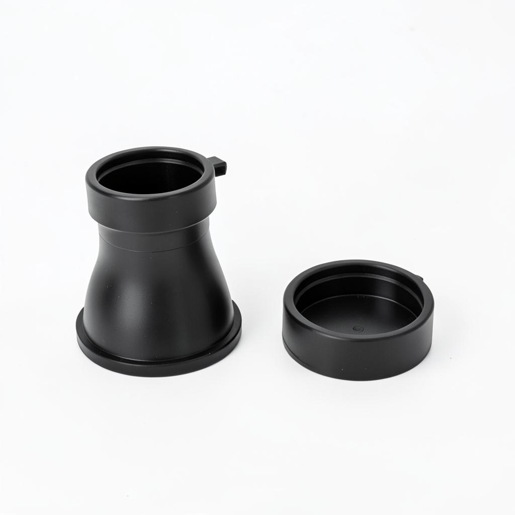 68mm Round Downpipe Shoe Black