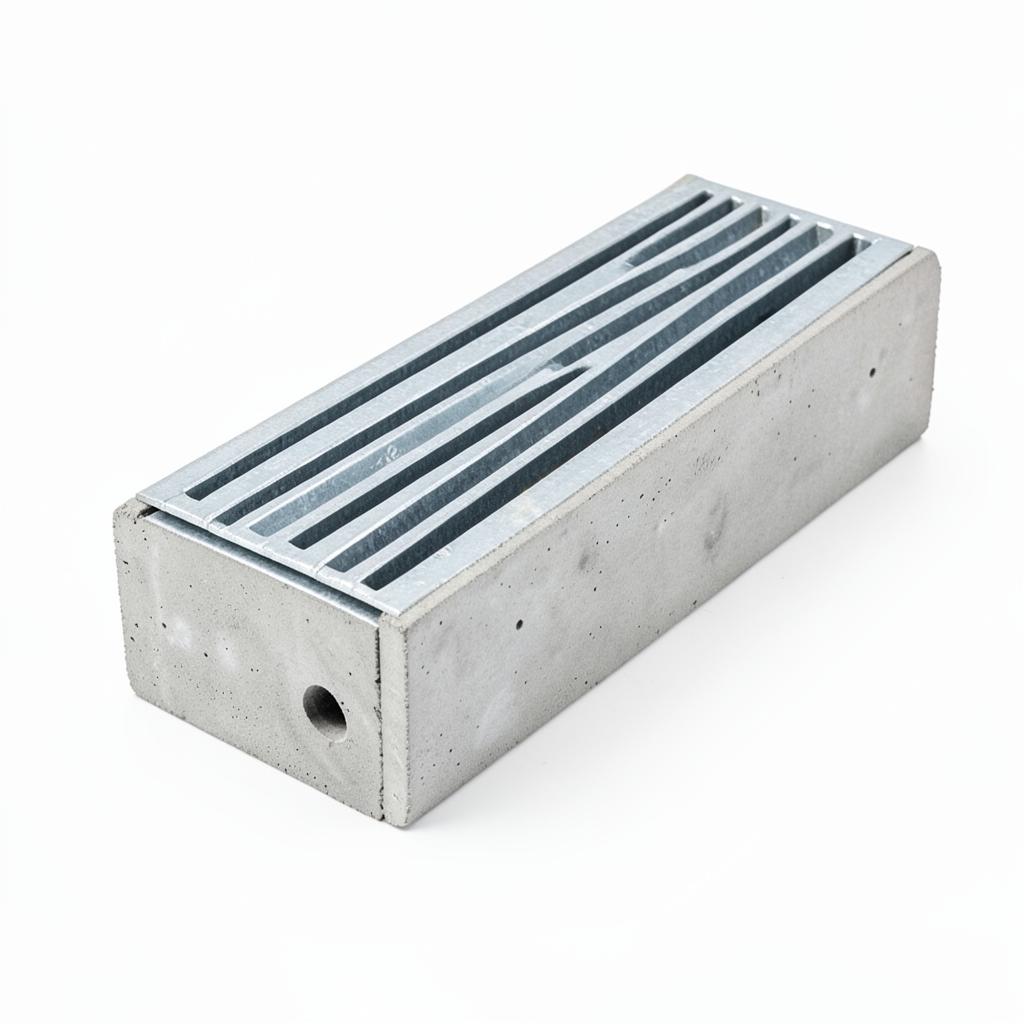 1m Aco RainDrain Channel With Galvanised Steel Grating