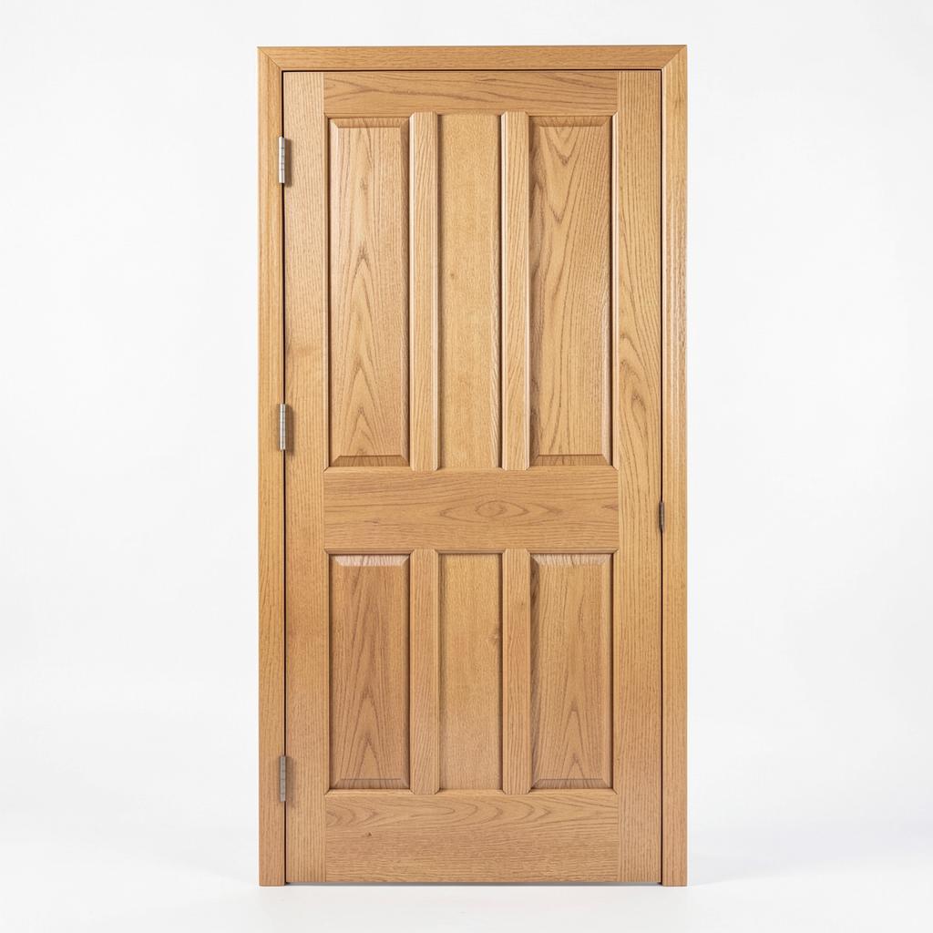 Internal Oak Vertical 5 Panel FD30 Fire Door 1981mm x 762mm x 44mm