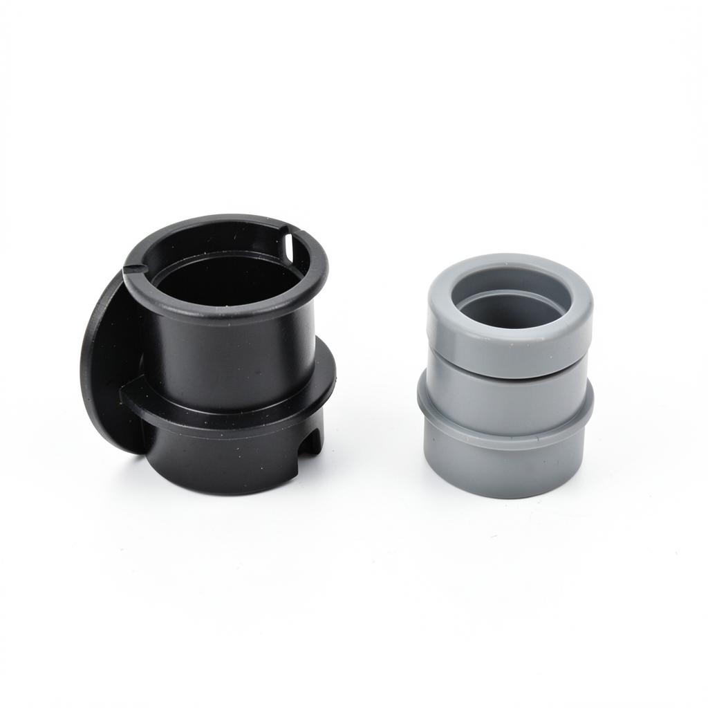 65mm Square Downpipe Bracket Black