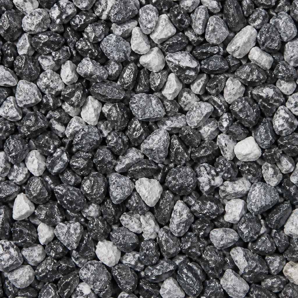 Black Grey Chippings 20mm mini bag