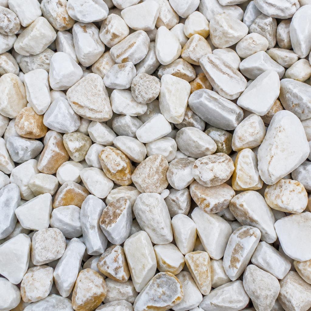 20mm White Stone Flint Maxi Bag 25kg Gravel